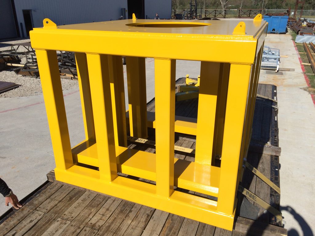 fully painted structural skid