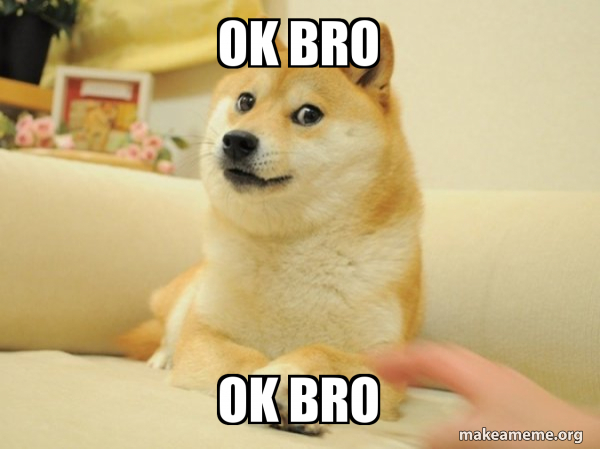 ok bro dog meme
