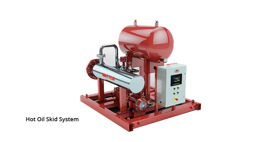 hot oil skid system