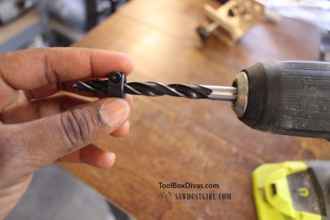 drilling out dowel pin