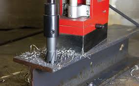 drilling hole in manganese steel