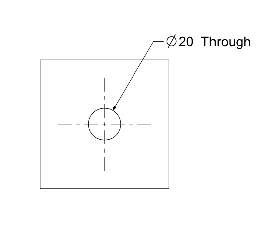 Ø20 Through