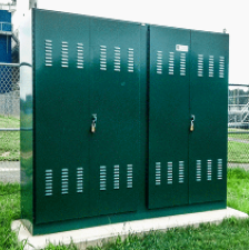 Free-standing PLC Cabinet