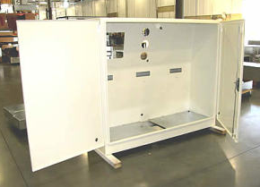 Floor-mounted PLC cabinet