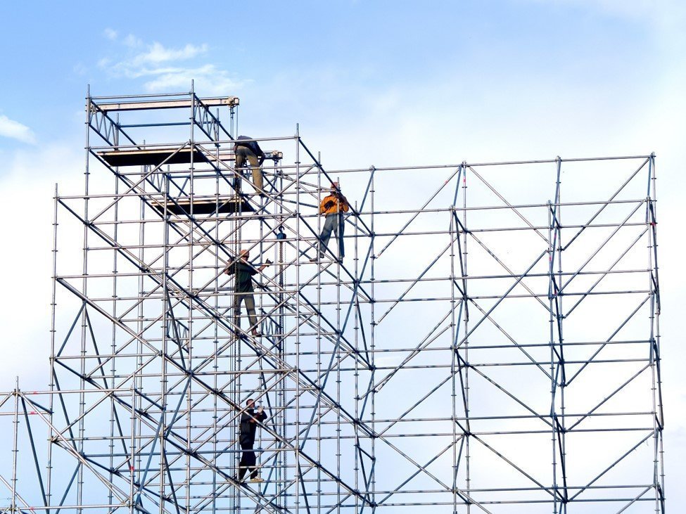 Infrastructure improvements using scaffolding