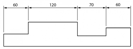 Diagram using chain dimensioning