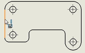 Selecting the starting edge for chain dimensioning