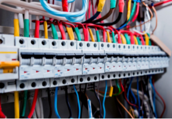 Line and load connections on an electrical panel