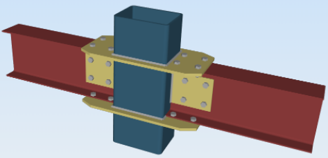 Collared plate connection